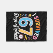 Couverture Polaire I Survived 67 Days School Funny Six Seven Meme Tea (Devant (Horizontal))