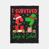 Couverture Polaire I Survived 67 Six Seven Days Of School Teacher Chr (Devant)