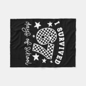 Couverture Polaire I Survived 6-7 Day Of School Funny Meme Teacher Si (Devant (Horizontal))