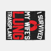 Couverture Polaire I Survived My Wife's Lung Transplant, New Lung  (Devant (Horizontal))