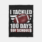 Couverture Polaire I Tackled 100 Day Of School Football 100th Days Te (Devant)