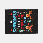 Couverture Polaire I Teach The Cutest Little Reindeers Teacher Christ (Devant (Horizontal))