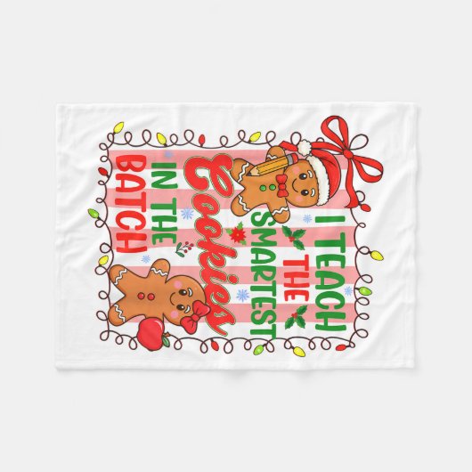 Couverture Polaire I Teach The Smartest Cookies In The Batch Teacher  (Devant (Horizontal))