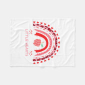 Couverture Polaire I Teach The Sweetest Hearts Rainbow Teacher Valent (Devant (Horizontal))