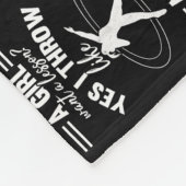 Couverture Polaire I Throw Like A Girl (Coin)