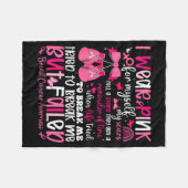 Couverture Polaire I Wear Nk For Myself My S But Failed Breast Cancer (Devant (Horizontal))