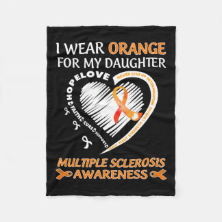 Couverture Polaire I Wear Orange For My Daughter Multiple Sclerosis A