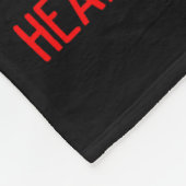 Couverture Polaire I Wear Red For Heart Disease Awareness  (Coin)