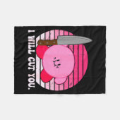 Couverture Polaire I Will Cut You Funny Quote  (Devant (Horizontal))