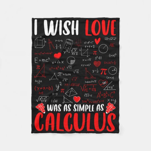 Couverture Polaire I Wish Love Was As Simple As Calculus Math Teacher (Devant)