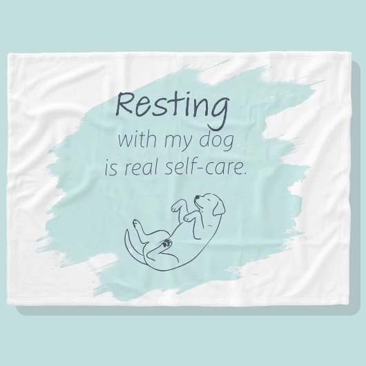 Couverture Polaire Ice Blue Labrador Retriever Dog Mom Self‑Care 