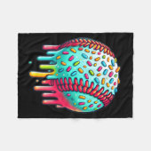 Couverture Polaire Ice Cream Drip Baseball Stuff Baseball Driff Pour (Devant (Horizontal))