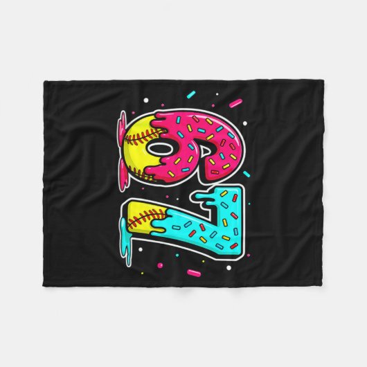 Couverture Polaire Ice Cream Dripng Softball Drip Funny 6 7 Six Seven (Devant (Horizontal))