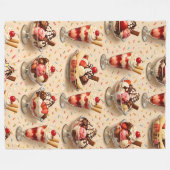 Couverture Polaire Ice cream sundae premium (Devant (Horizontal))