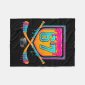Couverture Polaire Ice Hockey Drip Number 67 Ice Hockey Player  (Devant (Horizontal))