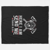 Couverture Polaire Ici Je M'Envoie Esaïe 68 Pompier (Devant (Horizontal))