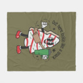 Couverture Polaire Ici, On Dirait Un Snack Gâteau De Noël (Devant (Horizontal))