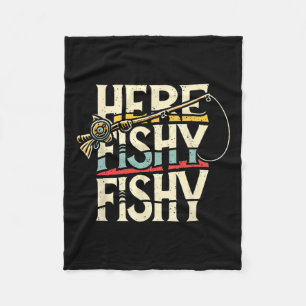 Couverture Polaire Ici Pêche Poisson Drôle Pêche