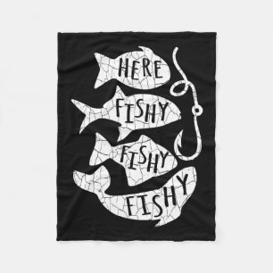 Couverture Polaire Ici Poisson Poisson Drôle Cadeau Pour Les Amateurs
