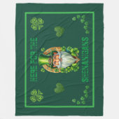 Couverture Polaire Ici pour les Shenanigans Leprechaun Irlandais (Devant)