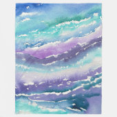 Couverture Polaire Icicules turquoises (Devant)