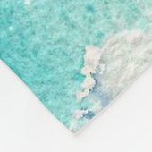 Couverture Polaire Icicules turquoises (Coin)