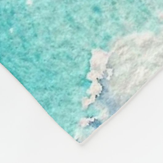 Couverture Polaire Icicules turquoises (Coin)