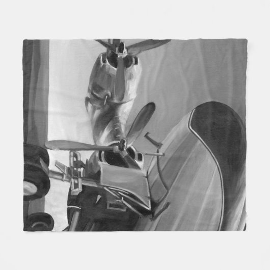 Couverture Polaire Icône Aviation (Devant (Horizontal))