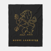 Couverture Polaire Icône de la maison Lannister (Devant)