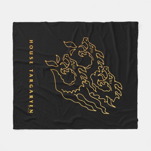 Couverture Polaire Icône de la maison Targaryen (Devant (Horizontal))