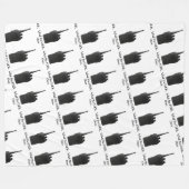 Couverture Polaire Icône Fu*k Sur L'Icône Drôle Walkie Talkie (Devant (Horizontal))