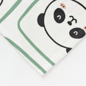 Couverture Polaire Icône graphique minimaliste de tête de panda (Coin)