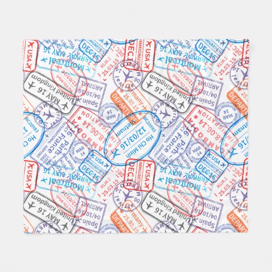 Couverture Polaire Icône Voyage (Devant (Horizontal))