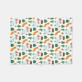 Couverture Polaire Icônes de Californie (Devant (Horizontal))