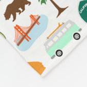 Couverture Polaire Icônes de Californie (Coin)