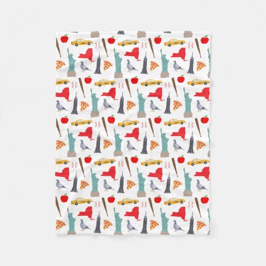 Couverture Polaire Icônes de New York (Devant)