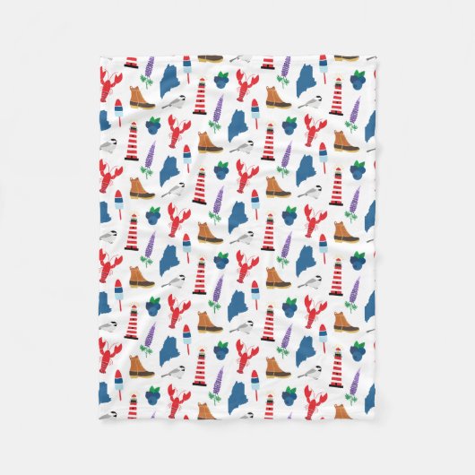 Couverture Polaire Icônes du Maine (Devant)