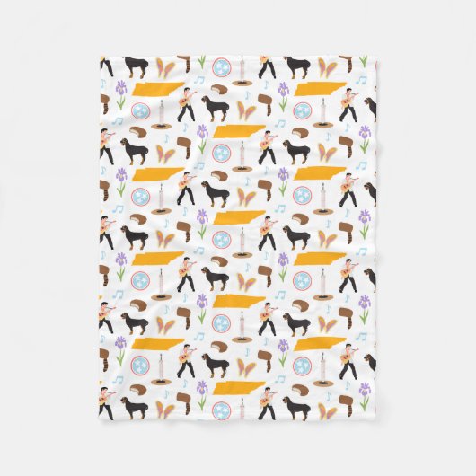 Couverture Polaire Icônes du Tennessee (Devant)