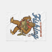 Couverture Polaire I'd Rather Be Fishing Bigfoot  (Devant (Horizontal))