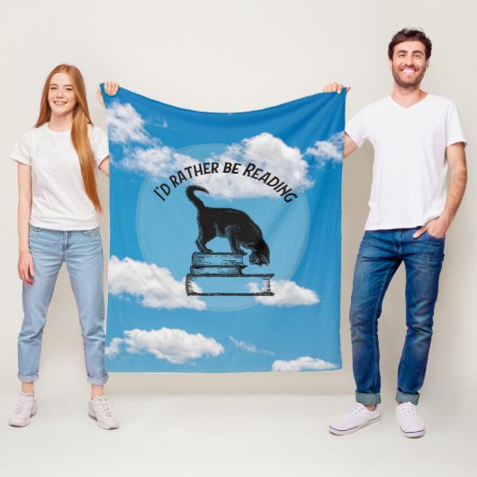 Couverture Polaire I'd Rather Be Reading Throw Blanket (En situation)