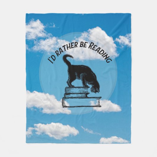Couverture Polaire I'd Rather Be Reading Throw Blanket (Devant)