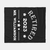 Couverture Polaire Idée cadeau de retraite personnalisée (Devant (Horizontal))