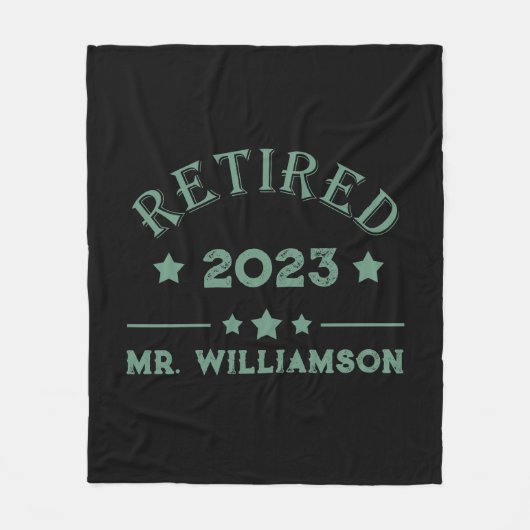 Couverture Polaire Idée cadeau de retraite personnalisée (Devant)