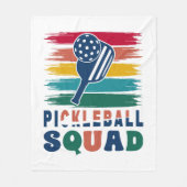 Couverture Polaire Idée cadeau des joueurs de Pickleball (Devant)
