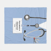Couverture Polaire Idées Cadeaux de Docteur Personnalisé (Devant (Horizontal))