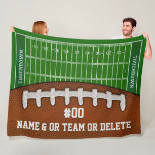 Couverture Polaire Idées Cadeaux De Nuit Personnalisées De Football