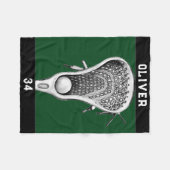 Couverture Polaire Idées cadeaux Lacrosse Player (Devant (Horizontal))
