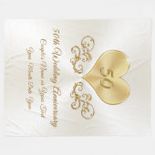Couverture Polaire Idées cadeaux pour le 50e anniversaire d'un couple (Devant (Horizontal))