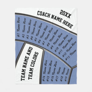 Couverture Polaire Idées de cadeau d'entraîneur de volleyball avec