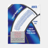 Couverture Polaire Idées de cadeau d'entraîneur de volleyball, photo, (Devant)